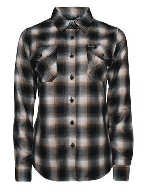 DIXXON Black White Tan Plaid Button-Down Shirt - CYPRESS HILL EDITION